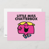 Chatten mit wenig Miss Chatterbox Postkarte (Vorne/Hinten)