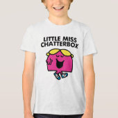 Chatten mit wenig Miss Chatterbox Tri-Blend Shirt (Vorderseite)