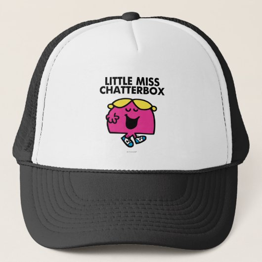 Chatten mit wenig Miss Chatterbox Truckerkappe (Vorderseite)