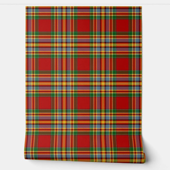 Chatten Tartan Kariert Scottish Clan Tapete (Abrollen)