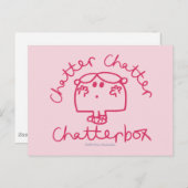 Chatter Chatter Postkarte (Vorne/Hinten)