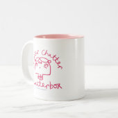 Chatter Chatter Zweifarbige Tasse (Vorderseite Links)