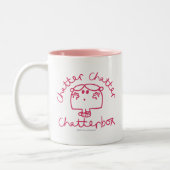 Chatter Chatter Zweifarbige Tasse (Links)