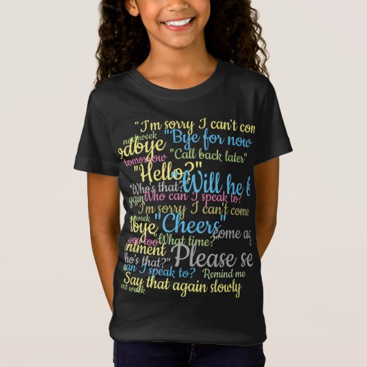 Chatterbox - Viel Chatter-Design T-Shirt (Vorderseite)