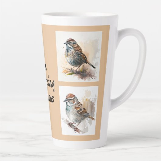 Chattering Sparrows - Mahjongg-Referenz Milchtasse (Rechts)