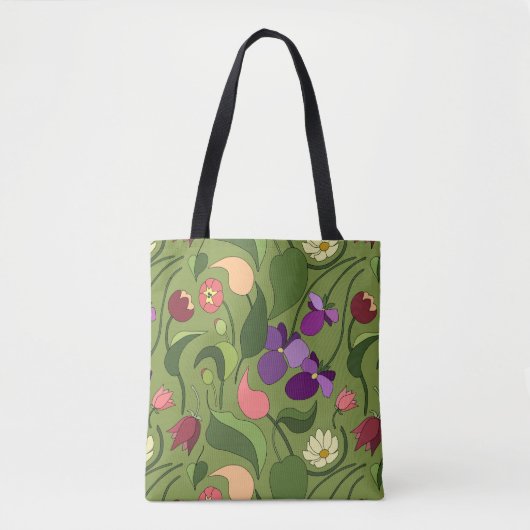 chatternde Blume Tasche (Vorderseite)
