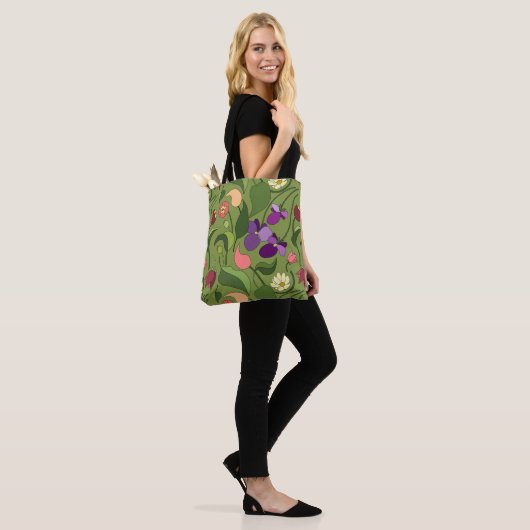 chatternde Blume Tasche (Am Model)
