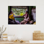 Chatting im Zug Poster (Küche)