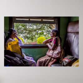 Chatting im Zug Poster