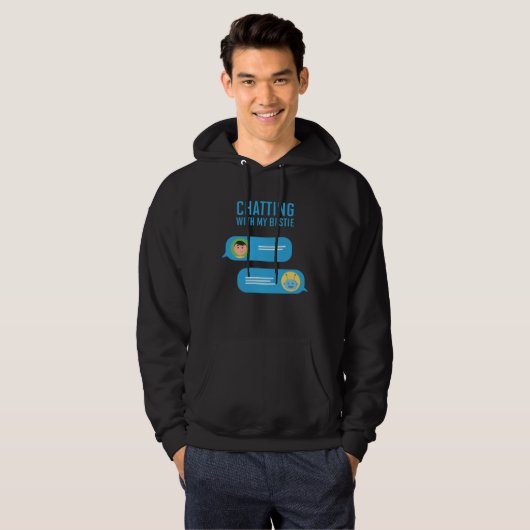 Chatting With My Bestie Artificial Intelligence Hoodie (Vorne ganz)