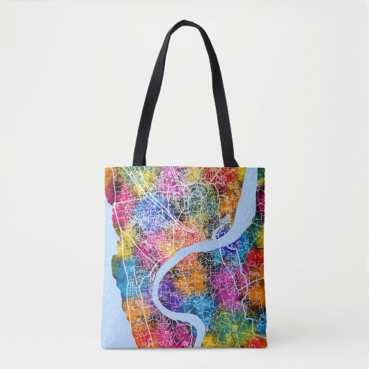 Chattogram Bangladesh City Map Tasche (Vorderseite)