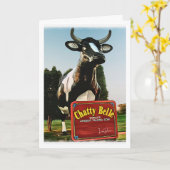 Chatty Belle - Die weltgrößte Talking Cow! Karte (Gelbe Blume)