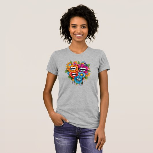Chatty Blossoms Taza T-Shirt (Vorne ganz)