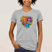 Chatty Blossoms Taza T-Shirt (Vorderseite)