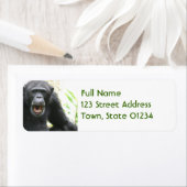 Chatty Chimpanzee Mailing Labels (Insitu)