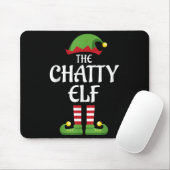 Chatty Elf Familie Matching Group Weihnachten Mousepad (Mit Mouse)