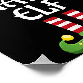 Chatty Elf Familie Matching Group Weihnachten Poster (Ecke)