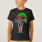 Chatty Elf Family Matching Group Christmas Premium T-Shirt (Vorderseite)