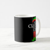Chatty Elf Funny Matching Family Group Christmas P Kaffeetasse (VorderseiteRechts)