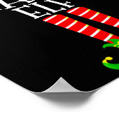 Chatty Elf Funny Matching Family Group Christmas P Poster (Ecke)