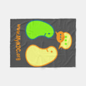 Chatty Nieren-Decke Fleecedecke (Vorderseite (Horizontal))