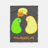 Chatty Nieren-Decke Fleecedecke (Vorderseite)