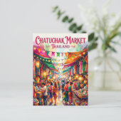 Chatuchak Markt Thailand Postkarte (Stehend Vorderseite)