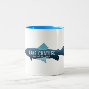 Chatuge-See North Carolina Georgia Fische Zweifarbige Tasse