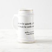 Chaucer-Blog: Dronken Stein! Bierglas (Vorderseite Links)