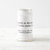 Chaucer-Blog: Dronken Stein! Bierglas (Mittel)