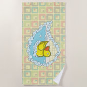 Chaucer das Gumber Duck Beach Handtuch (Vorderseite)