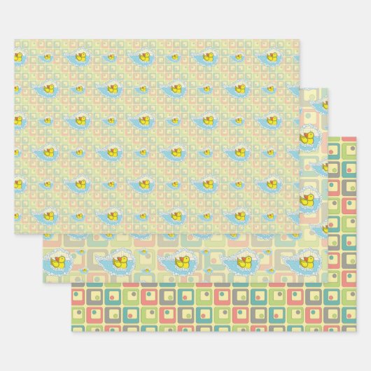 Chaucer das Set des Papierkorbs für die Gummientna Geschenkpapier Set (Set)