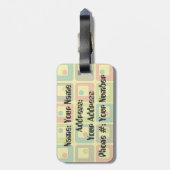 Chaucer der Gepäckmarke "Rubber Duck" Gepäckanhänger (Rückseite vertikal)