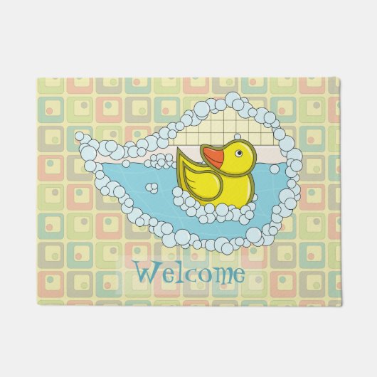 Chaucer der Gummi Duck Doormat Fußmatte (Vorderseite)