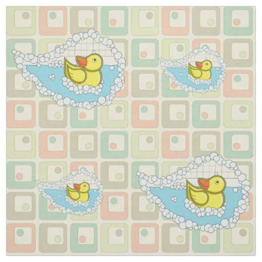 Chaucer der Gummi Duck Fabric Stoff (Muster)