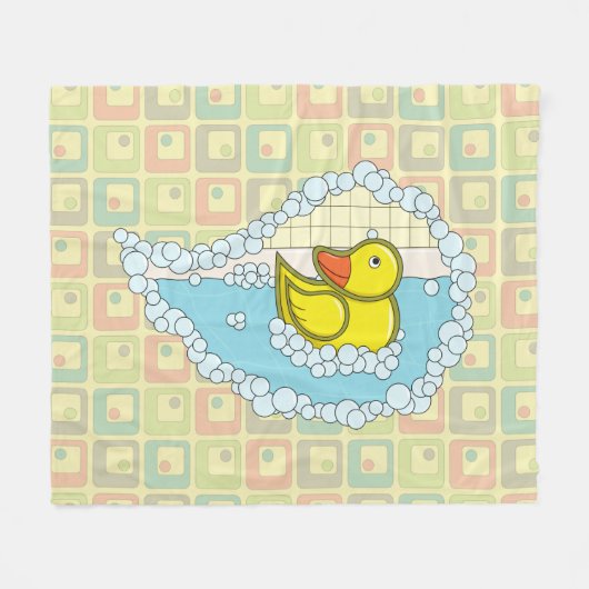 Chaucer der Gummi Duck Fleece Blanket (Vorderseite (Horizontal))