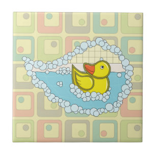 Chaucer der Gummi Duck Tile Fliese