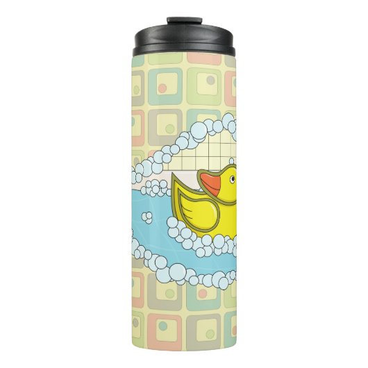 Chaucer der Kautschukente Thermal Tumbler Thermosbecher (Vorderseite)