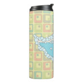 Chaucer der Kautschukente Thermal Tumbler Thermosbecher (Nach links gedreht)