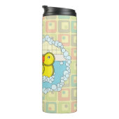 Chaucer der Kautschukente Thermal Tumbler Thermosbecher (Nach rechts gedreht)