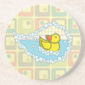 Chaucer der Rubber Duck Sandstone Untersetzer (Vorne)