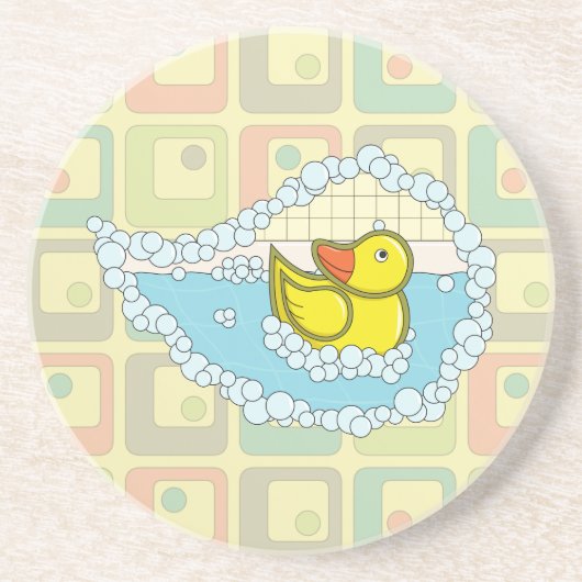 Chaucer der Rubber Duck Sandstone Untersetzer (Vorne)