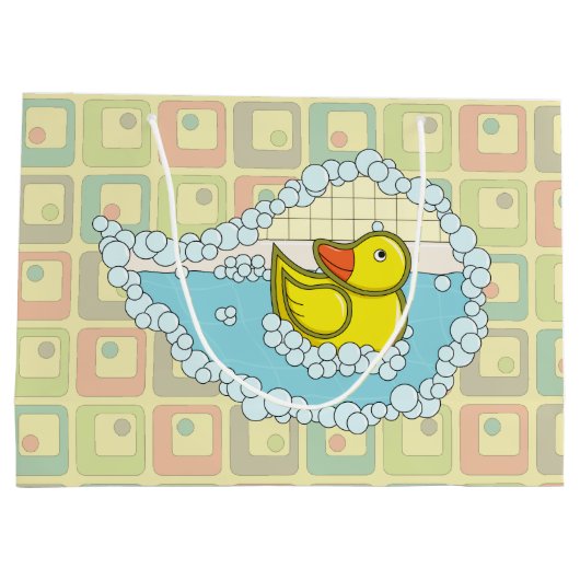 Chaucer die Gummienten-Geschenk-Tasche Große Geschenktüte (Rückseite)