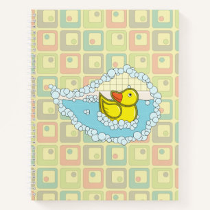 Chaucer the Rubber Duck Spiral Notebook Notizblock