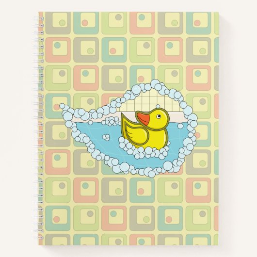 Chaucer the Rubber Duck Spiral Notebook Notizblock (Vorderseite)