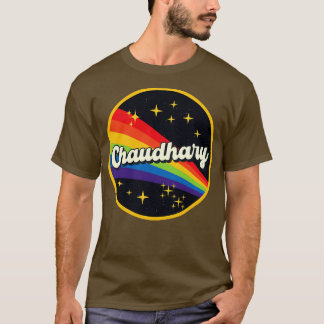 Chaudhaler Regenbogen im Weltraum Vintager Stil T-Shirt