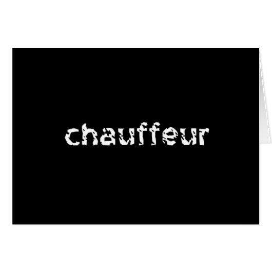 Chauffeur (Vorderseite (Horizontal))