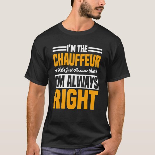 Chauffeur Carpooler Beruflicher Fahrer Private Ca T-Shirt (Vorderseite)