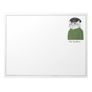 CHAUFFEUR CAT 11x8.5 Notepad Notizblock