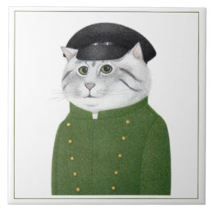 CHAUFFEUR CAT 6" Square Keramik Tile Fliese